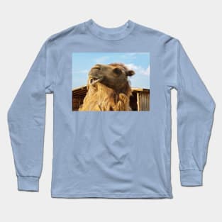 Portrait of Bactrian Camel Long Sleeve T-Shirt